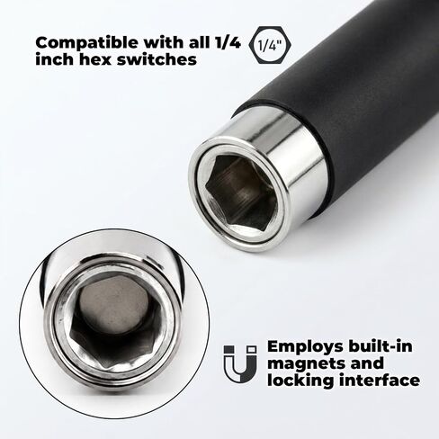 5 Pcs Magnetic Drill Bit Holder Set, Adjustable 3.15/4.7/5.5 in (80/120/140mm) Drill Bit Extension with 1/4 Hex, Screwdriver Bit Holders for Screwdriver Bits, Nuts, Sockets in Kuwait