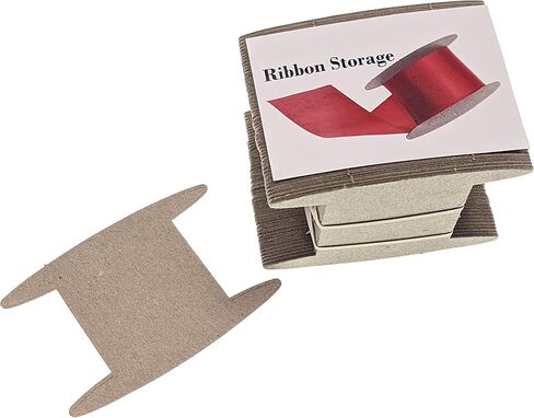 Ribbon Storage Ribbon Spools (50 spools) - The Original Craft Organizer-Wrapping Paper Storage-Bin-Storage Cabinet Organization-Twine Storage Wrapping GiveThanks with a Ribbon Card (Small) in Saudi Arabia
