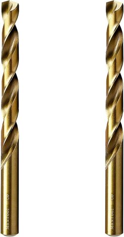 MAXTOOL 23/64" 2pcs Identical Jobber Length Drills HSS M35 Twist Drill Bits 5% Cobalt Fully Ground Golden Straight Shank Drills; JBF35G10R23P2 in Kuwait