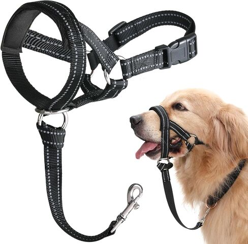 BARKLESS Dog Head Collar, No Pull Head Halter with Soft Padding, Reflective Soft Padded Snout Harness for Large Dogs, Labrador, Golden Retrievers, German Shepherd in Saudi Arabia