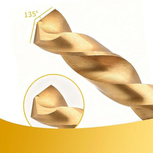 13-Piece HSS Drill Bit Set, 1/16 in- 1/4 inHex Shank, High-Speed Steel Alloy for Jade, Wood, Soft Metal & Plastic, for Electric Drill Tools in Kuwait
