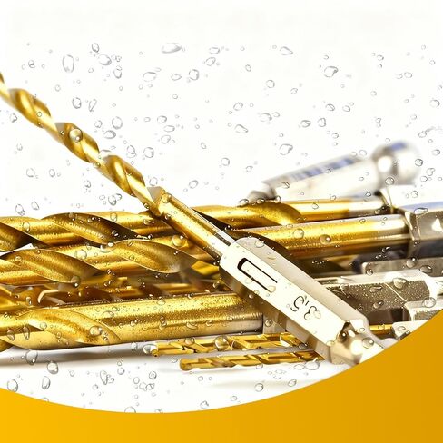 13-Piece HSS Drill Bit Set, 1/16 in- 1/4 inHex Shank, High-Speed Steel Alloy for Jade, Wood, Soft Metal & Plastic, for Electric Drill Tools in Kuwait