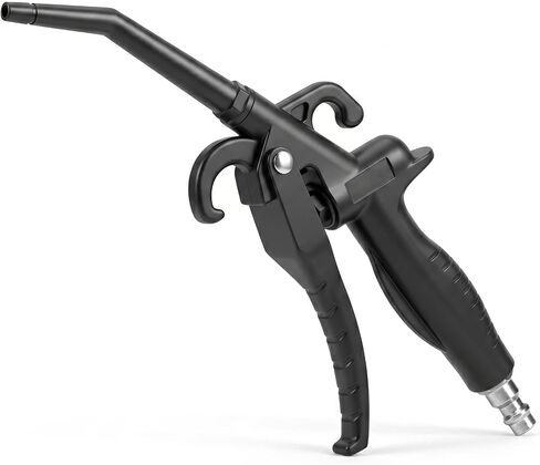 High Flow Air Blow Gun for Air Compressor, Large-Capacity Blow Off Air Duster with Angled Bent Nozzle, Pneumatic Tool for Dust Removal & Drying, Car Detailing, Industrial & Home Use in Kuwait