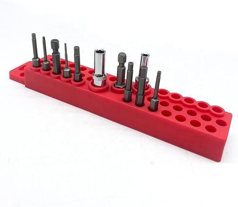Magnetic Bit Holder Drill Bit Organizer 1/4" Drill Bit 172 Holes | 4 PCs, Magnetic Tool Holder with Magnet Base for Screwdriver Bits in Kuwait