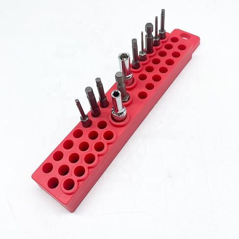 Magnetic Bit Holder Drill Bit Organizer 1/4" Drill Bit 172 Holes | 4 PCs, Magnetic Tool Holder with Magnet Base for Screwdriver Bits in Kuwait