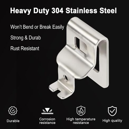 Belt Clip Hook for DeWalt 20V MAX Drill, 6 Pack Replacement Clips | 6-pack belt clip hooks for DeWalt 20V MAX drills, keeps tools secure on belt for quick access during work in Kuwait