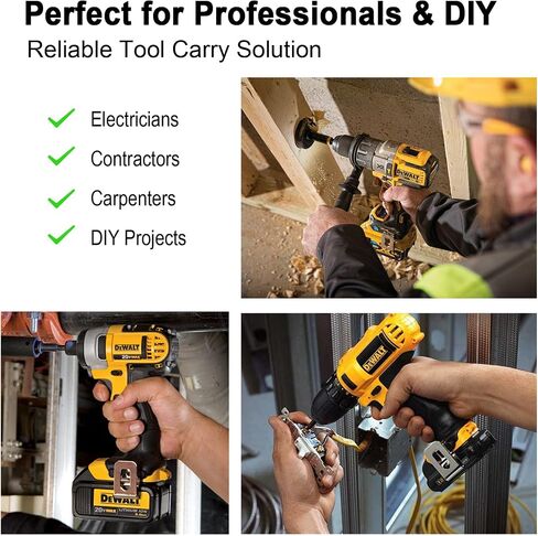 Belt Clip Hook for DeWalt 20V MAX Drill, 6 Pack Replacement Clips | 6-pack belt clip hooks for DeWalt 20V MAX drills, keeps tools secure on belt for quick access during work in Kuwait