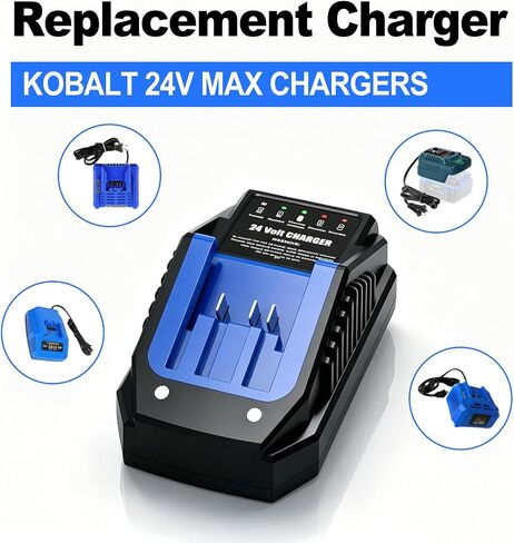 Replacement for Kobalt 24V Max Lithium Ion Battery Charger for Kobalt 24v Battery in Kuwait