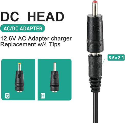 Massage Gun Charger 12v ~ 12.6v 1.0A Charger for 12.6v Massage Gun Power Cord Switch Power Supply in Kuwait