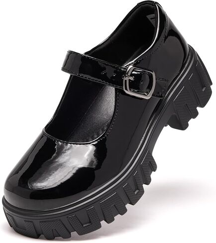 Women's Oxfords Mary Janes Platform Shoes Chunky Heel Ankle Strap Dress - True to Size in Kuwait