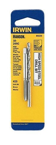 Irwin Hanson 80220 #25 10-24NC High Speed Steel Drill Bit & Tap in Kuwait