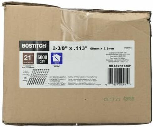BOSTITCH S16D131GAL Thickcoat Clipped Head 3-1/2-Inch by .131-Inch by 28 Degree Wire Collated Framing Nail (2,000 per Box) in Kuwait