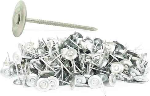4" x 9GA Ring GALV Steel Round Cap Nails 25lb in Kuwait