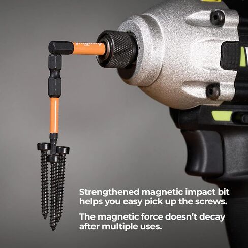 20 Piece Hex Bit Set, Metric and Imperial S2 Steel Magnetic Drill Bits, 1/4 Inch Hex Shank, with Storage box in Kuwait