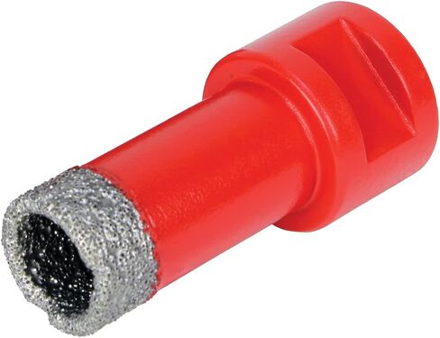 RUBI 5989 | Dry Drilling in Ceramic, Porcelain, Natural Stone and Other Material | Operating Speed 14,000 r.p.m | DRYGRES DRILL BIT Ø5/16" (8 MM.), Red in Kuwait