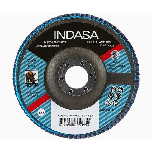 Buy Indasa 7" x 7/8" Rhyno Flap Zirc Sanding Discs (Fiberglass Hub, Z/A, Type 29 Conical Shape 40 in Kuwait