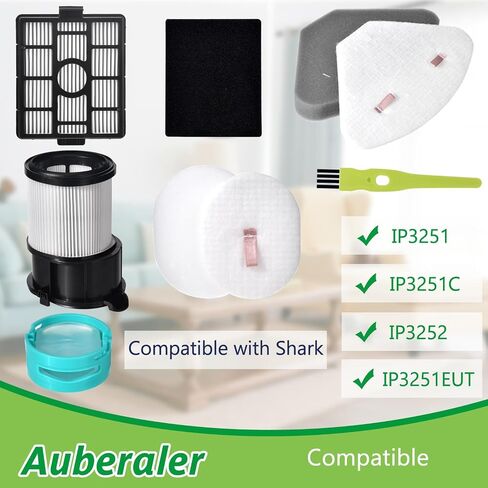 IP3251 Replacement Filter Kit for Shark IP3251, IP3251C, IP3252, IP3124 PowerDetect Vacuum, 1 HEPA Filter, 1 Auto-Empty Dock HEPA Filter, 3 Pre-Motor Filters, 3 Post-Motor Filters, 2 Odor Cartridges in Kuwait