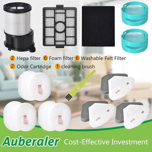 IP3251 Replacement Filter Kit for Shark IP3251, IP3251C, IP3252, IP3124 PowerDetect Vacuum, 1 HEPA Filter, 1 Auto-Empty Dock HEPA Filter, 3 Pre-Motor Filters, 3 Post-Motor Filters, 2 Odor Cartridges in Kuwait