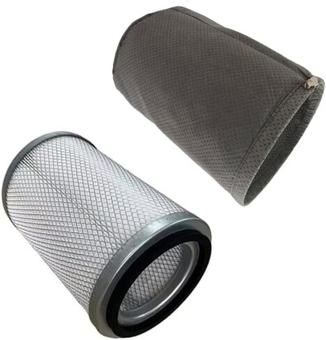1 set brikiwee VKHF001 Cartridge Vacuum HEPA Filter and VKPF001 Pre-Filter with Clamp Compatible with Vacmaster Industrial Models VK811PH & VK1011SIWTH Vacuum Cleaner Accessories in Kuwait