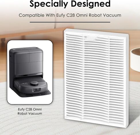 (8 Pack) Replacement HEPA Filters Compatible With Eufy C28 Omni, C28 Robot Vacuum and Mop Combo, Filter Kit, Replacement Parts, Filters Accessories Kit in Kuwait