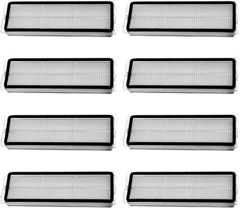 (8 Pack) Replacement HEPA Filters For Dreame D20 Plus/ProPlus Robot Vacuum | HEPA Filtration, Dust Blocking, Easy Install, Vacuum Replacement Parts, Household Cleaning Accessory in Kuwait