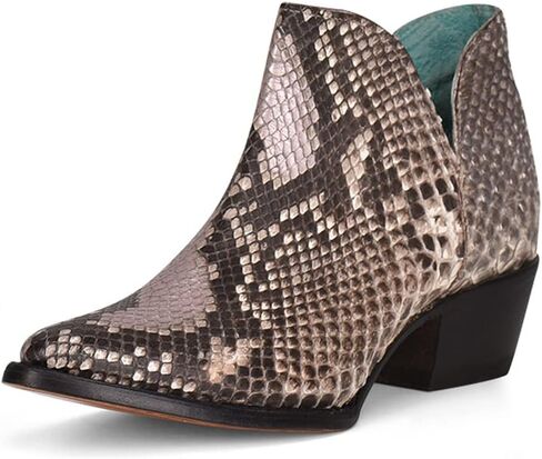 Women's Natural Python Pointed Toe Bootie By Corral C3832 in Kuwait