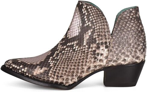 Women's Natural Python Pointed Toe Bootie By Corral C3832 in Kuwait