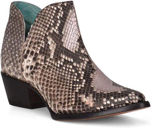 Women's Natural Python Pointed Toe Bootie By Corral C3832 in Kuwait