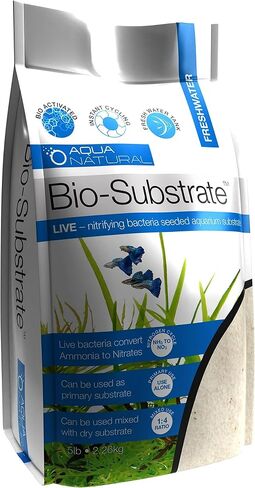 Aqua Natural Sugar White Sand Bio-Substrate 5lb for Aquariums, Sand seeded with Start up bio-Active nitrifying Bacteria in Saudi Arabia