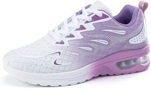 Women Air Cushion Lace Up Sneakers Breathable Mesh Walking Running Sport Shoes in Kuwait