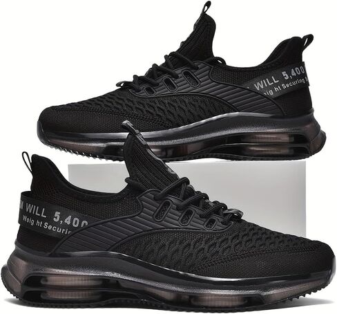 Women's Running Shoes Women's Sneakers Women's Casual Shoes | Breathable Comfortable Cushioned Rebound Hollow-Out Sole, Black, Fashion Trendy Tennis Shoes All-Season for Women's Daily in Kuwait