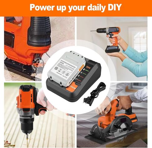 Rapid Charger PCC692L Replacement for Black and Decker 20v Lithium Battery Charger BDCAC202B Compatible with Black and Decker 20v Lithium Battery LBXR20 LBX4020 LBX20 PCC682L PCC685L in Kuwait