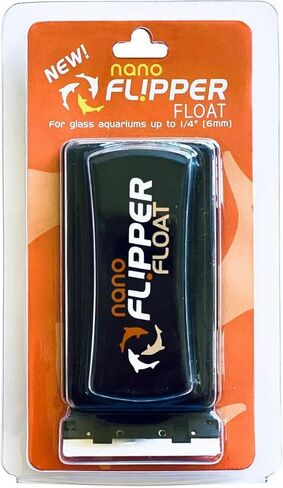 FL!PPER Cleaner Float - 2-in-1 Floating Magnetic Aquarium Glass Cleaner - Fish Tank Cleaner - Scrubber & Scraper Aquarium Cleaning Tools – Floating Fish Tank Cleaner, Max in Saudi Arabia