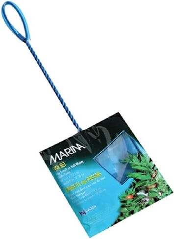 Marina Blue Fine Nylon Net with Handle, Aquarium Maintenance Tool, Blue in Saudi Arabia
