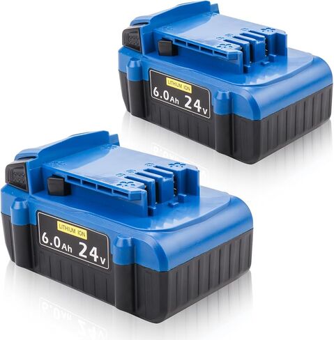 2-Pack 6.0Ah Battery Replacement for Kobalt 24V Battery KB624-03 KB524-03 KB424-03 KB224-03 KB124-03, Compatible with Kobalt 24 Volt Max Cordless Power Tools & Chargers KRC 2404-03 2445-03 KRC 2490-03 in Kuwait