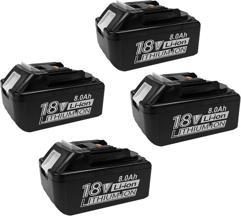 DZEKO 8Ah Replacement Battery for Makita 18V Battery BL1820 BL1830 BL1840 BL1850 BL1860 Compatible with Makita 18V Power Tools and Chargers (1 Pack) in Saudi Arabia