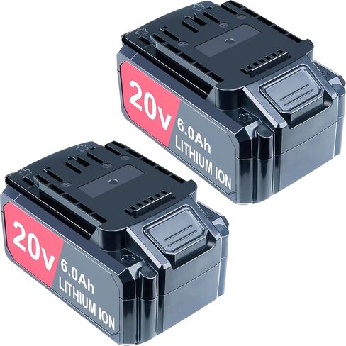 DTK Battery Replacement for Hyper Tough 20V Battery 6000mAh Cordless Power Tool 2 Packs in Kuwait