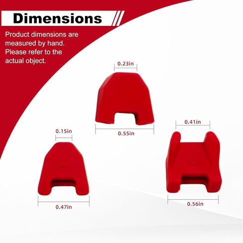 12 Pack 42-38-0017 No-Mar Pad Kit Compatible with 2746-20 Finish Nailer & 18 Gauge Brad Nailers, Rubber Nose Cushion Replacement Tips in Kuwait