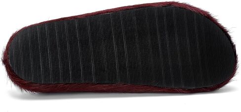 Real Fur Slides Mules for Women Round Toe Slip on Sandals Fuzzy Luxury Platform Clogs Slippers Comfortable Fashion Cute Shoes(Wine Red,10) in Kuwait