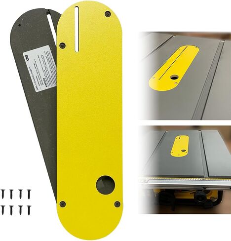 PVC Carbon Zero Clearance Table Saw Insert Fits for DeWalt 7491, 7491RS, 7490 (Type 1), 744, 745, 746, 7480, with Riving Knife Slot, Tear Resistant for Dado Blade, Throat Plate Insert, 2 Pack in Kuwait