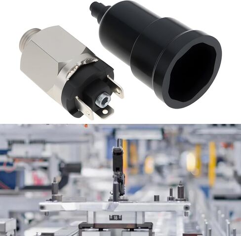 SING F LTD Adjustable Air Pressure Switch QPM10-NO/NC 1/4 Inches Thread for Industrial Automation and Mechanical Equipment, 0.1-1 Mpa in Kuwait