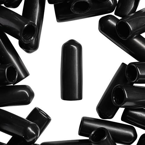 WidgetCo 5/16" Screw Thread Protectors, Covers Ends of Screws & Bolts, Slip On, Black (Qty 100) in Kuwait
