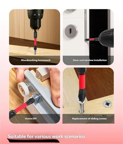 5Pcs PH2 Magnetic Screwdriver Bit Set, Anti-Slip Impact Resistant Cross Head Drill Bits with Strong Magnetic Grip and Non Slip Design for Power Tools, Home Repair and DIY Projects in Kuwait