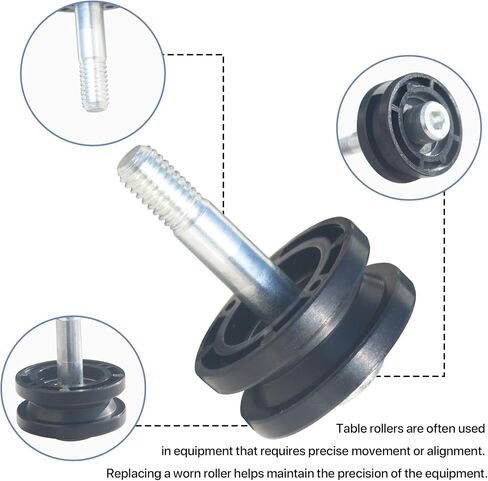 NEBOO Table Roller Replacement For Ridgid Tile Saw 305784005, 305784001, DT180EVO, R4030, R4031, R4030S, R4031S, R40311 (3) in Kuwait