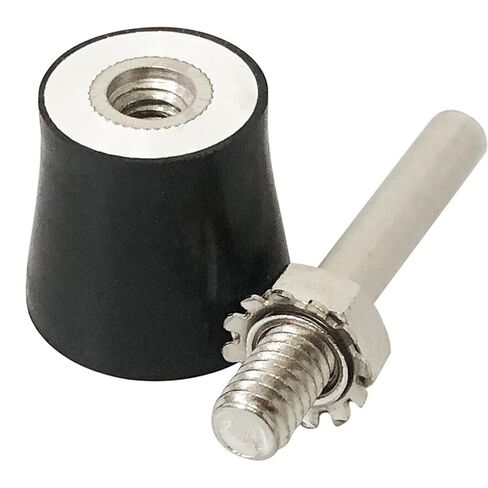 3PCS 1 Inch Black Sand Tray Attachment with 1/4 Inch Handle Quick Change Roll Lock Grinding Wheel Polishing Pad Clamping Adapter Suitable for Surface Treatment and Paint Removal in Kuwait
