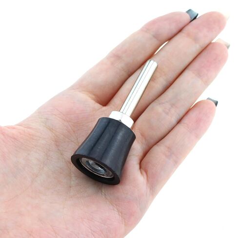 3PCS 1 Inch Black Sand Tray Attachment with 1/4 Inch Handle Quick Change Roll Lock Grinding Wheel Polishing Pad Clamping Adapter Suitable for Surface Treatment and Paint Removal in Kuwait
