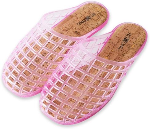 Roxoni Women’s Jelly Clog Sandals Breathable Mesh Slip On Lightweight Casual Summer Garden Beach Shoes in Kuwait