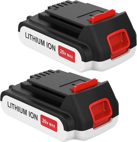 Upgraded 2 Pack 4.0Ah Replacement for Black and Decker 20V Lithium Battery, High Capacity for Longer Runtime Compatible with 20v B&D Battery LBXR20 LBXR2020 LB20 LBX20 LBXR2520 LB2XR20 LBX4020 in Kuwait