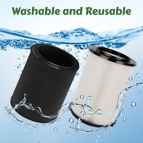 VF4000& VF7000 Replacement Filter fits Rigid Shop Vacuums 5-20 GallonStandard H13 HEAP Wet/Dry Rigid Shop Vac Filters Compatible with Husky 6-9 Gallon Vacs & Craftsman Vacs in Kuwait