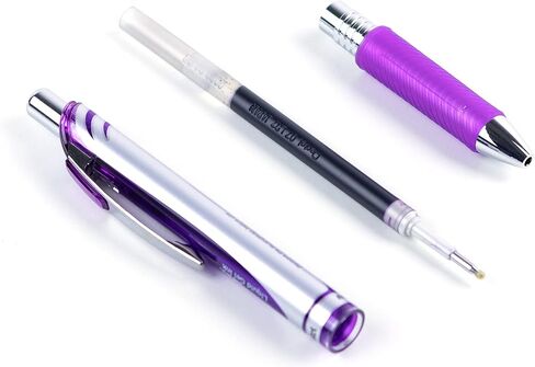 Pentel LR7-V Refills for EnerGel Gel Pen, 0.7mm Metal Tip, Violet Ink, Pack of 12 in Saudi Arabia